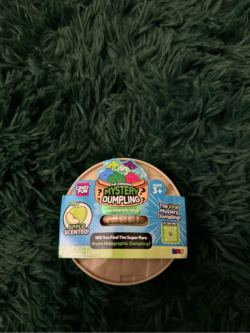 Crazy Fun Green Holographic Mystery Squishy Dumplings Edition
